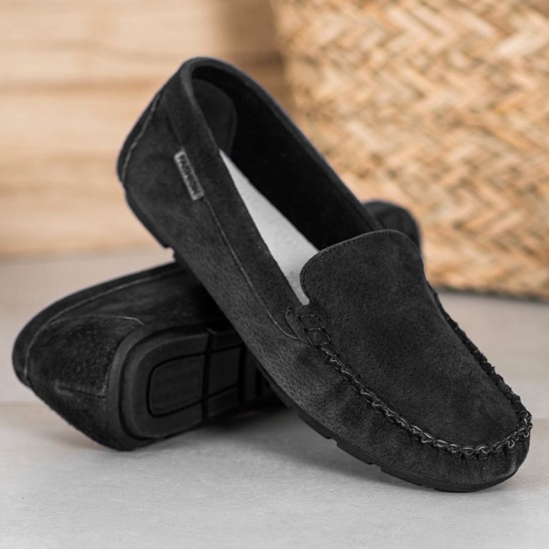 Vinceza Mocasines de piel clásicos negro 1 Vinceza Mocasines de piel clásicos negro 1