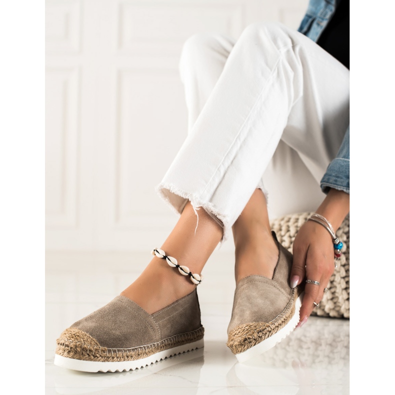 T.Sokolski Alpargatas De Piel En La Plataforma marrón 2