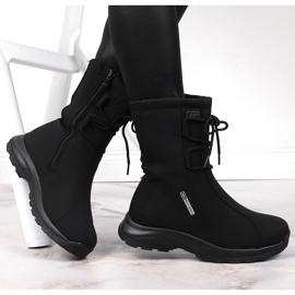 Botas de nieve impermeables para mujer DK negro 3
