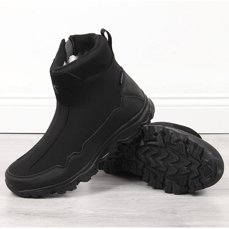 Botas de nieve impermeables y aislantes para hombre negras DK negro 1 Botas de nieve impermeables y aislantes para hombre negras DK negro 1