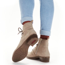 Cómodas botas aislantes Rieker W RKR574 beige 3