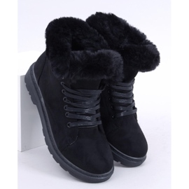 BM Botines cordones pelo Morena Negro 4