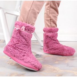 BM Pantuflas altas insuladas pelo mujer rosa Stella rosado 6