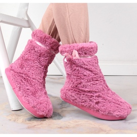BM Pantuflas altas insuladas pelo mujer rosa Stella rosado 5