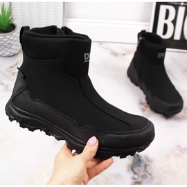 Botas de nieve impermeables para niños con aislamiento trekking negro DK 2462 1