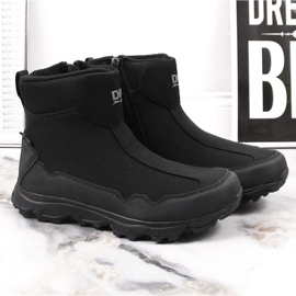 Botas de nieve impermeables para niños con aislamiento trekking negro DK 2462 2