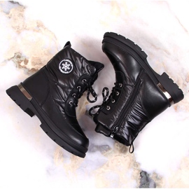 BM Botas de nieve niña insuladas con lana de oveja negro Miss 3