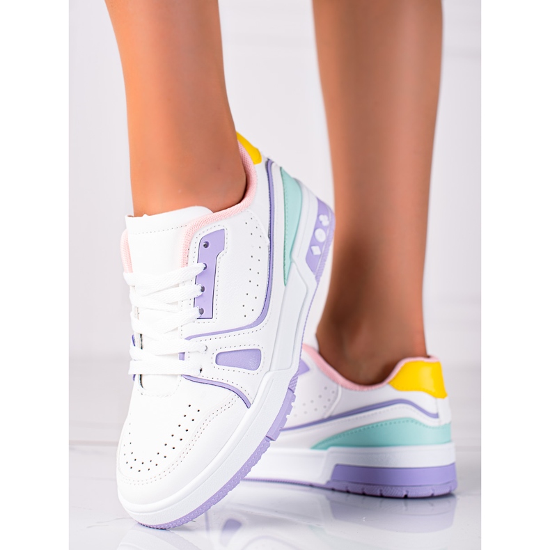 SHELOVET Calzado deportivo de moda blanco 1