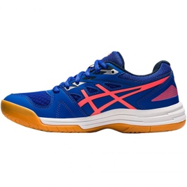 Zapatillas de voleibol Asics Upcourt 4 W 1072A055 412 azul rosado azul 2