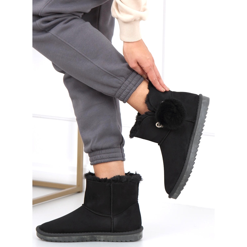 Botas de nieve Emusy para mujer Negro 5