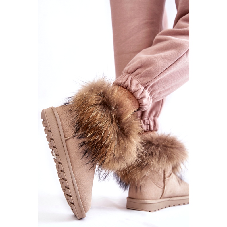 FS1 Botas De Nieve De Mujer De Ante Con Pelo Beige Alexa 5 FS1 Botas De Nieve De Mujer De Ante Con Pelo Beige Alexa 5