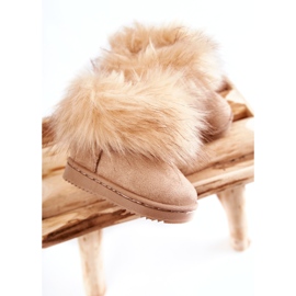 FR1 Botas De Nieve Infantiles Con Pelo Beige Ariana 1