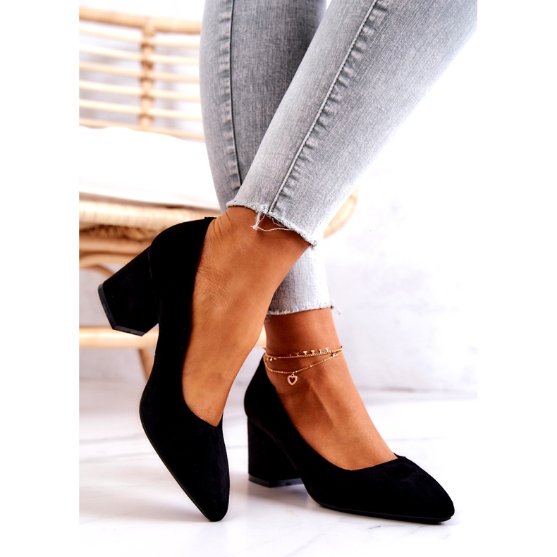 Zapatos De Salón De Ante Sergio Leone PB411 Negro 2