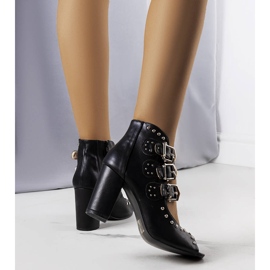 BM Sandalias negras de tacón alto de Elesi. negro 2