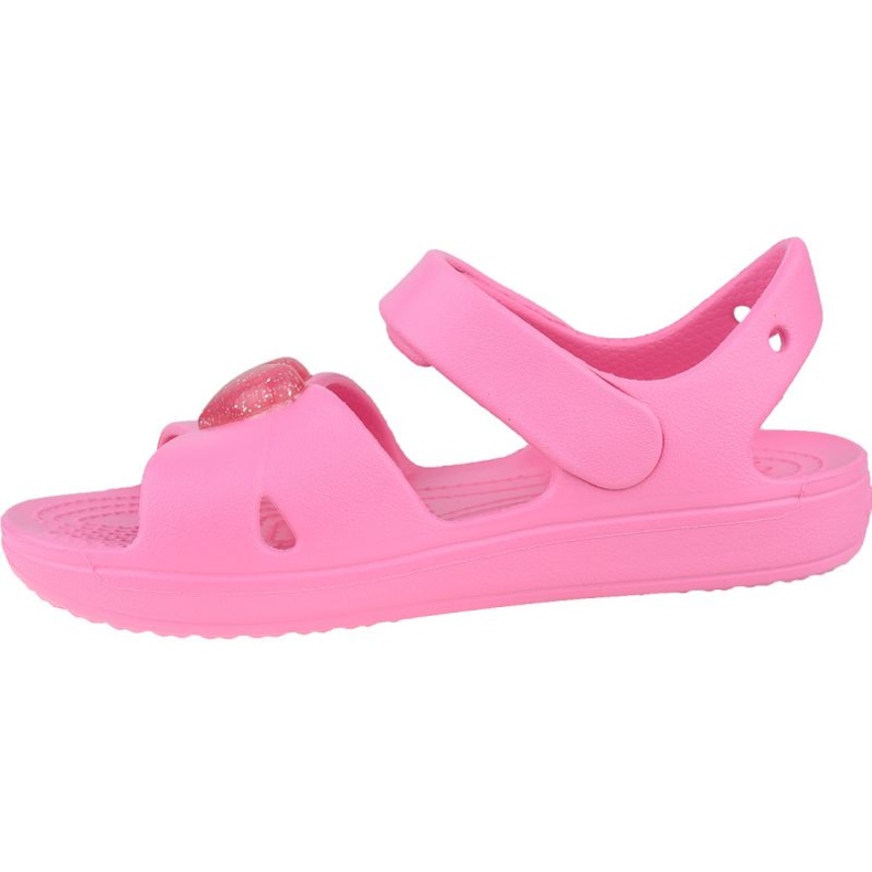 Sandalia Crocs Classic con tiras cruzadas K 206245-669 negro rosado 1