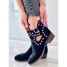 BM Botines cut-out con tachuelas Shelby Black negro 2
