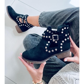 BM Botines cut-out con tachuelas Shelby Black negro 1