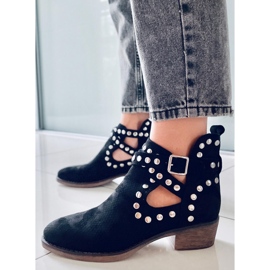 BM Botines cut-out con tachuelas Shelby Black negro 4