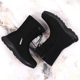 Botas de nieve impermeables para mujer DK negro 7