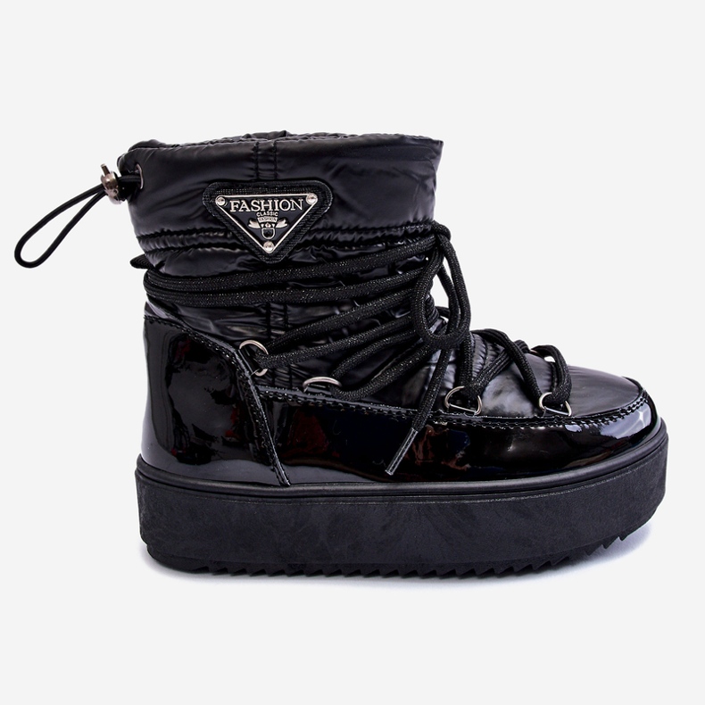 Botas De Nieve Con Aislamiento Para Niños Negro Colina 2