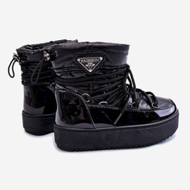 Botas De Nieve Con Aislamiento Para Niños Negro Colina 3