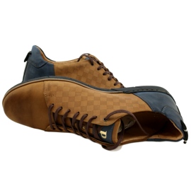 Polbut Zapatos casual hombre piel 2114 rojo beige azul marino 5