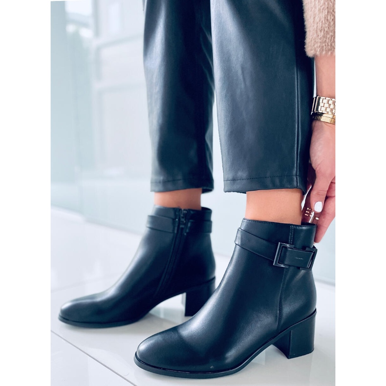 BM Botas negras de tacón Dolores negro 2