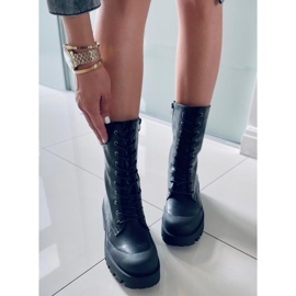 BM Botas Knight Negras con cordones negro 5