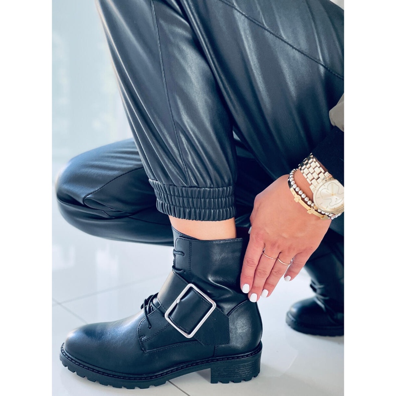 BM Botas con cordones Billy Black negro 1