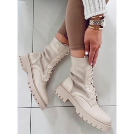 BM Botas con parte superior elástica Cass Beige 4