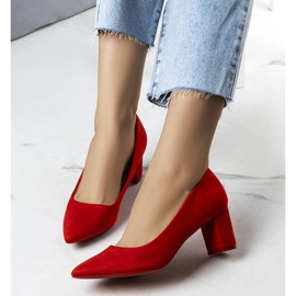 BM Zapatos de tacón rojos Demiki 1