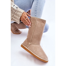 BM Botas Altas De Nieve Mujer Ante Aisladas Beige Reyma 5