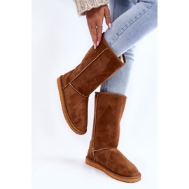 PA1 Reyma Botas altas de ante para la nieve con aislamiento para mujer Camel marrón 3