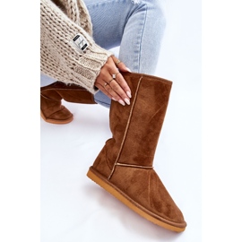 PA1 Reyma Botas altas de ante para la nieve con aislamiento para mujer Camel marrón 5