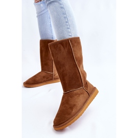 PA1 Reyma Botas altas de ante para la nieve con aislamiento para mujer Camel marrón 2