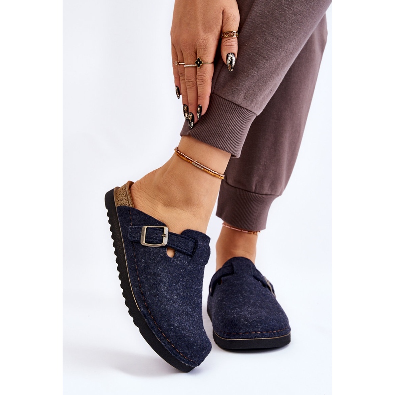 Pantuflas Preventivas Mujer Inblu DJ-07-041 Azul Marino 1