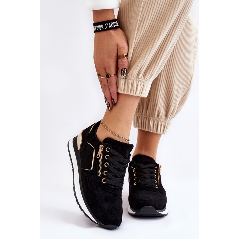 PG1 Zapatillas con plataforma de ante negro Riverside 1