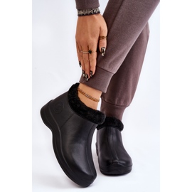PM2 Botas de Lluvia Cálidas Slip-On Mujer Negras Izera negro 1