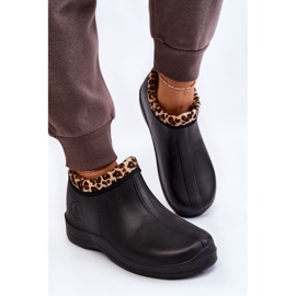 PM2 Botas De Lluvia Sin Cordones Mujer Warm Spots Negro Izera 3