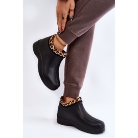 PM2 Botas De Lluvia Sin Cordones Mujer Warm Spots Negro Izera 4