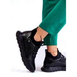 Vinceza Zapatillas deportivas ligeras sin cordones para mujer Negro Soroco 4