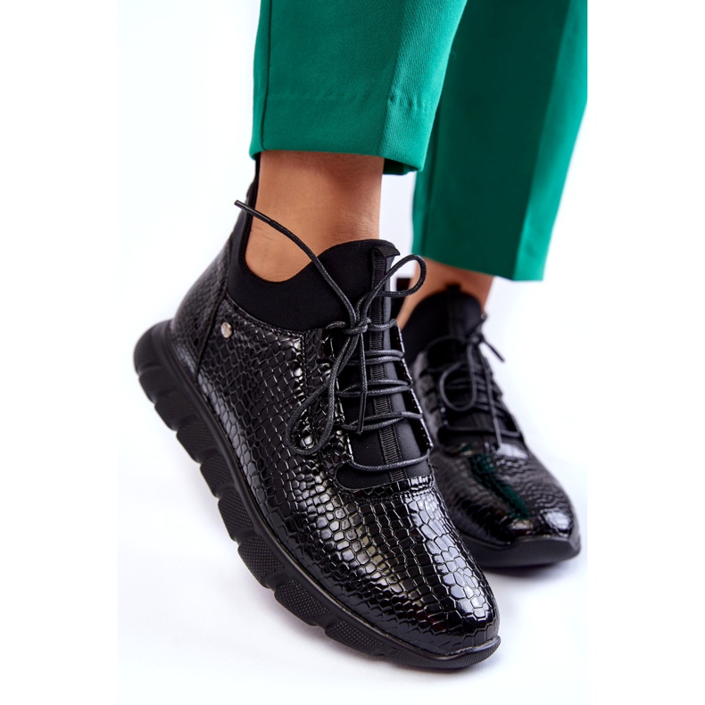 Vinceza Zapatillas deportivas ligeras sin cordones para mujer Negro Soroco 3 Vinceza Zapatillas deportivas ligeras sin cordones para mujer Negro Soroco 3