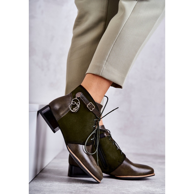 Botas de piel mujer Maciejka 5743A-09 Botas verdes 1 Botas de piel mujer Maciejka 5743A-09 Botas verdes 1