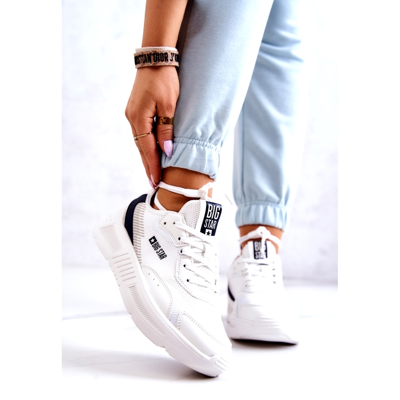 Zapatillas de deporte de moda Zapatos deportivos Big Star JJ274596 Blanco azul marino 5