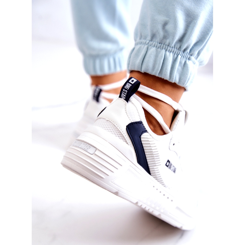 Zapatillas de deporte de moda Zapatos deportivos Big Star JJ274596 Blanco azul marino 2