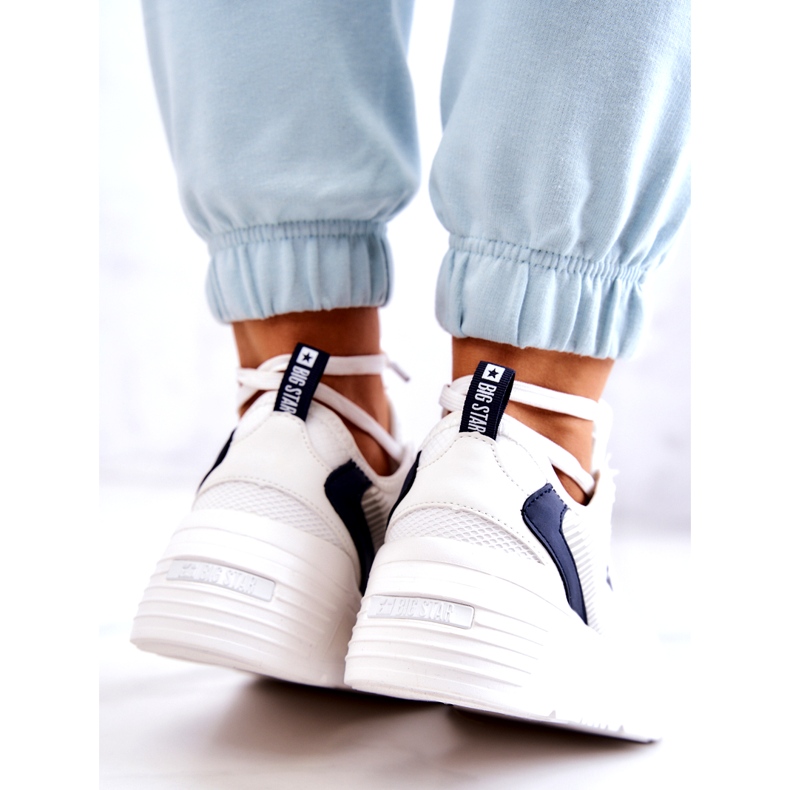 Zapatillas de deporte de moda Zapatos deportivos Big Star JJ274596 Blanco azul marino 3