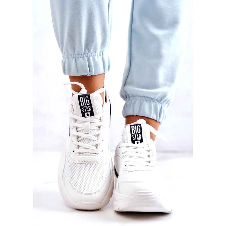 Zapatillas de deporte de moda Zapatos deportivos Big Star JJ274596 Blanco azul marino 4