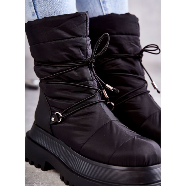 Botas de nieve para mujeres en la plataforma negra negro 3 Botas de nieve para mujeres en la plataforma negra negro 3
