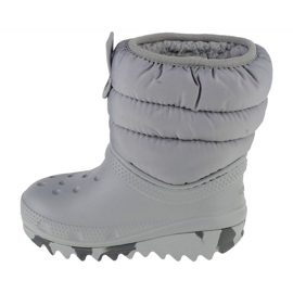 Zapatos Crocs Classic Neo Puff Boot Niño 207683-007 gris 1