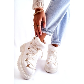 PS1 Botas Abrigadas Ecopiel Trappers Blanco Arisa 1